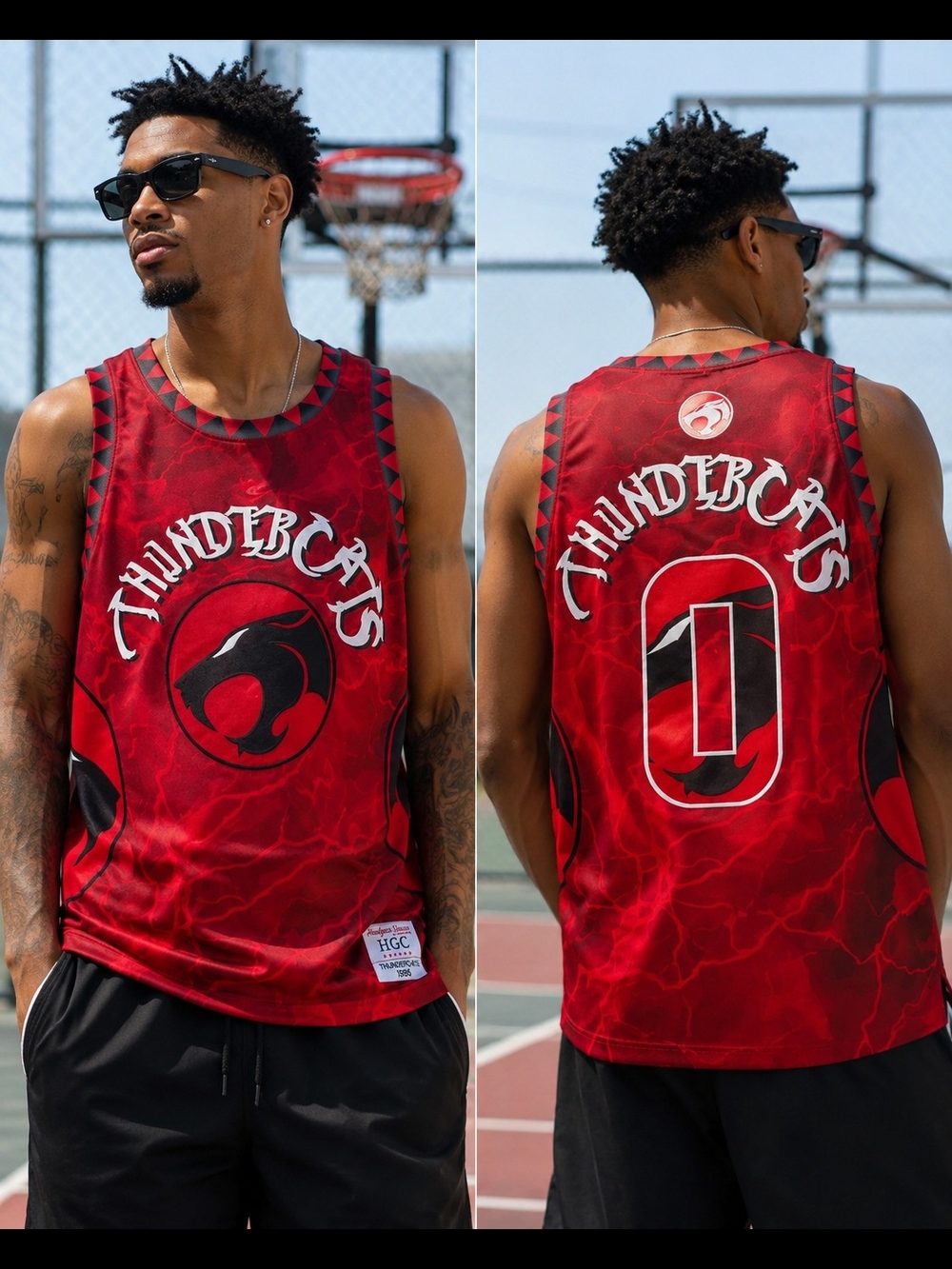 Headgear Classics ThunderCats Basketball Jersey Tank Red Size Large NWT